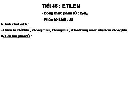 Bài 37. Etilen