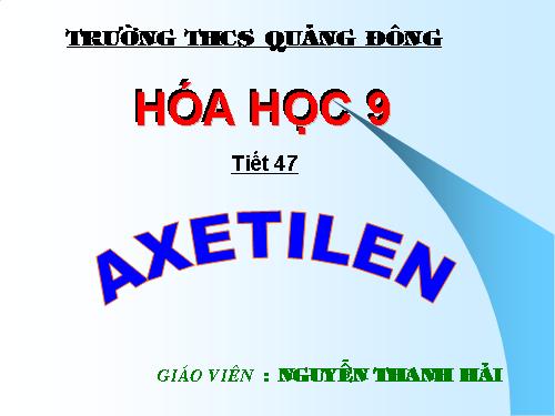 Bài 38. Axetilen