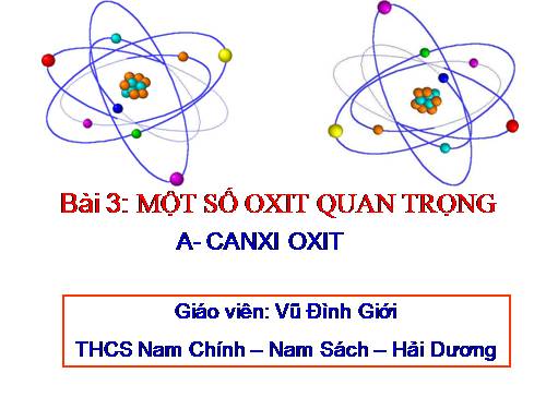 Bài 2. Một số oxit quan trọng