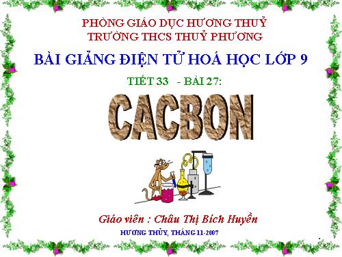 Bài 27. Cacbon