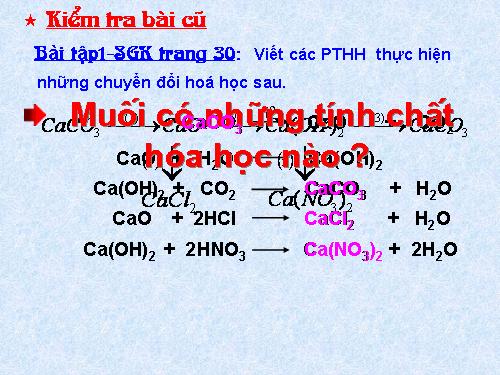 Bài 9. Tính chất hoá học của muối