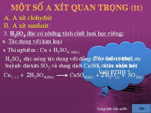 Bài 4. Một số axit quan trọng