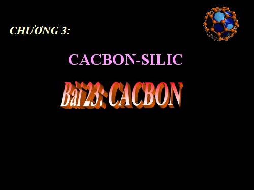 Bài 27. Cacbon