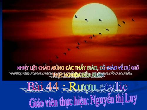 Bài 44. Rượu etylic