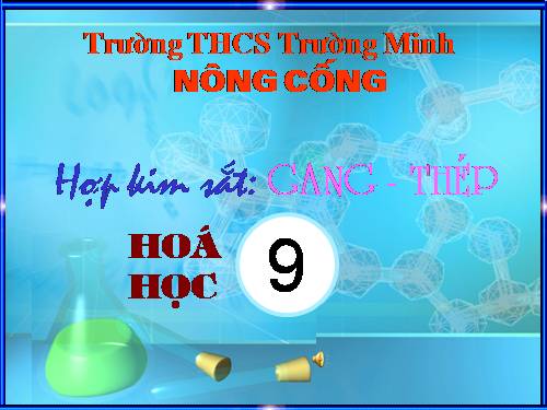 Bài 20. Hợp kim sắt: Gang, thép