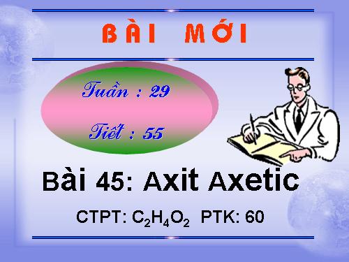 Bài 45. Axit axetic