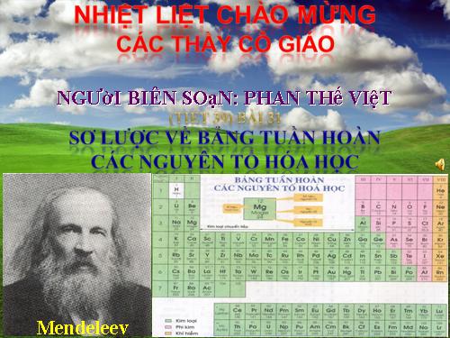 Bài 31. Sơ lược về bảng tuần hoàn các nguyên tố hoá học