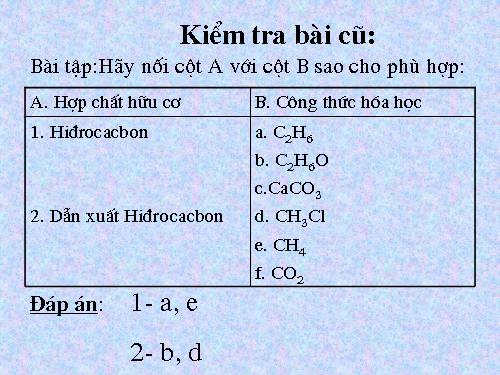 Bài 35. Cấu tạo phân tử hợp chất hữu cơ