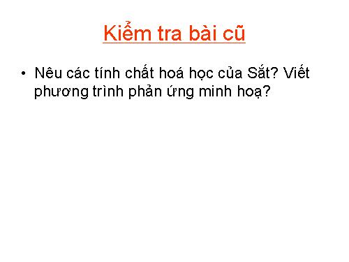 Bài 20. Hợp kim sắt: Gang, thép