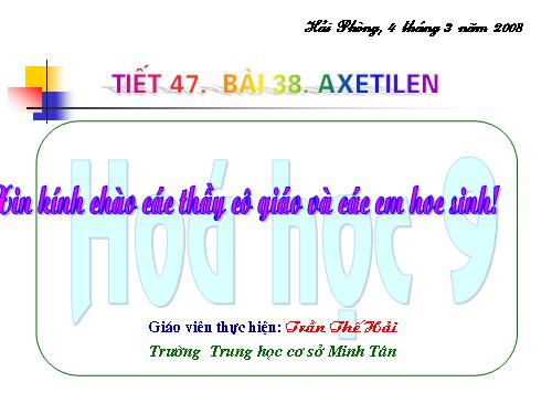 Bài 38. Axetilen