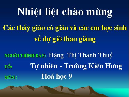 Bài 9. Tính chất hoá học của muối