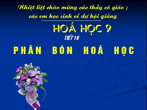 Bài 11. Phân bón hoá hoc