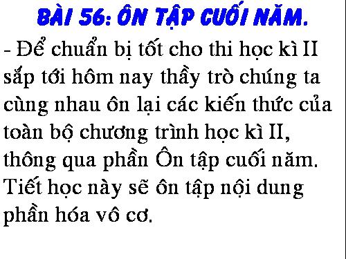 Bài 56. Ôn tập cuối năm