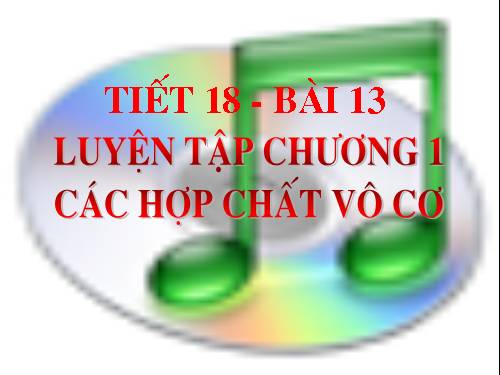 Bài 13. Luyện tập chương 1: Các loại hợp chất vô cơ