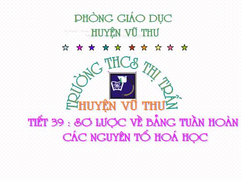 Bài 31. Sơ lược về bảng tuần hoàn các nguyên tố hoá học