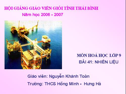 Bài 41. Nhiên liệu