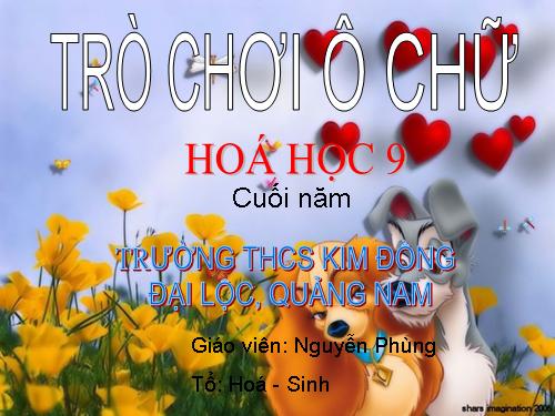 TRÒ CHƠI Ô CHỮ HÓA 9