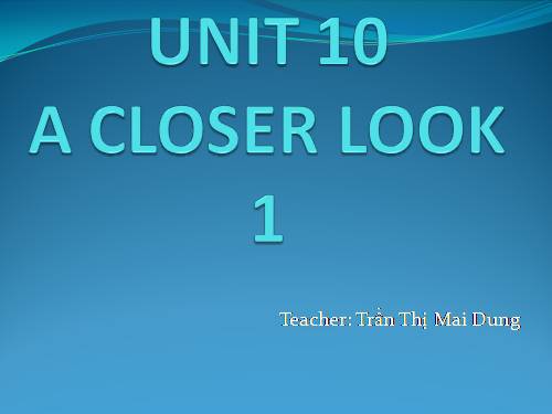 Unit 10. Our houses in the future. Lesson 2. A closer look 1