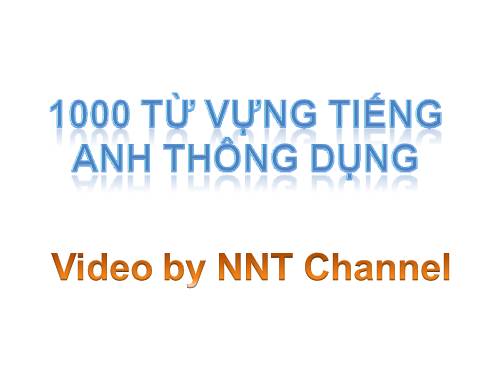 Danh sách các danh từ thông dụng