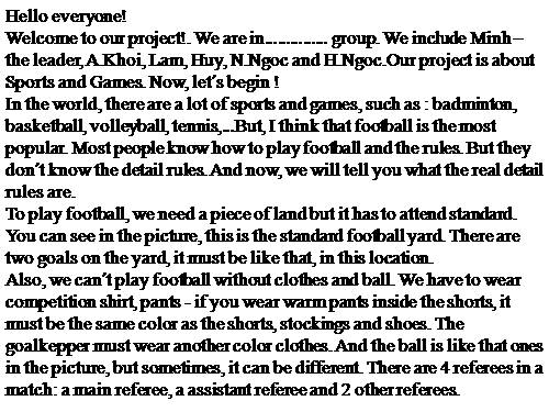 Unit 08. Sports and games. Lesson 7. Looking back & project
