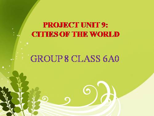 Unit 09. Cities of the world. Lesson 7. Looking back & project