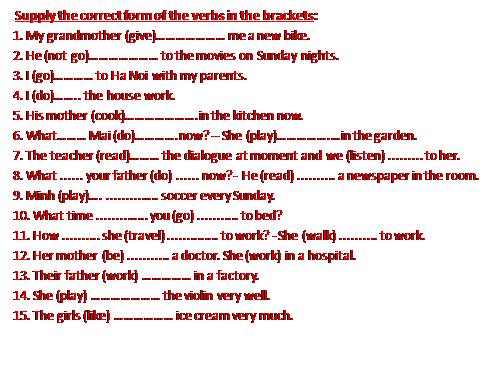 Revision for the first term test