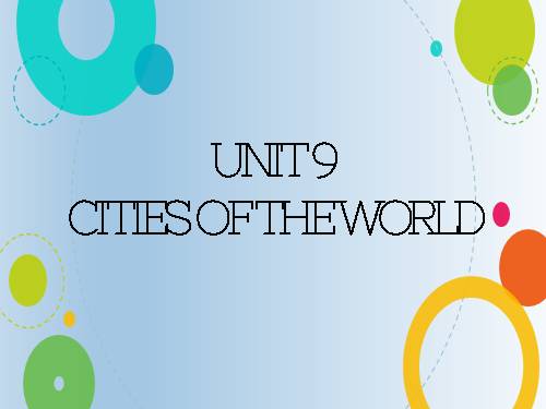 Unit 09. Cities of the world. Lesson 1. Getting started