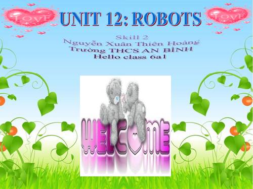 Unit 12. Robots. Lesson 6. Skills 2