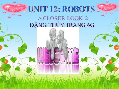 Unit 12. Robots. Lesson 3. A closer look 2