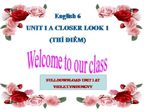 Unit 01. My new school. Lesson 2. A closer look 1