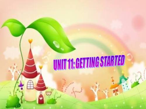 Unit 11. Our greener world. Lesson 1. Getting started