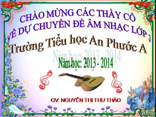 Chuyên đề âm nhạc lớp 3