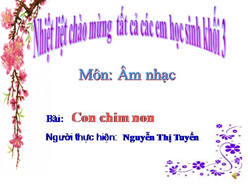 Bài 6. Con chim non