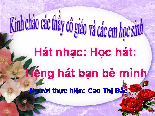 Bài 11. Tiếng hát bạn bè mình