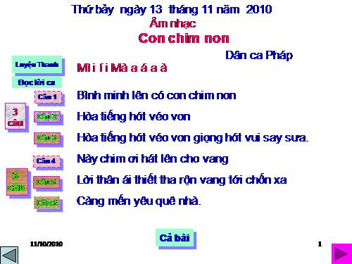 Bài 6. Con chim non