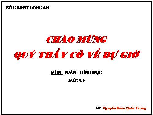 Chương II. §6. Tia phân giác của góc