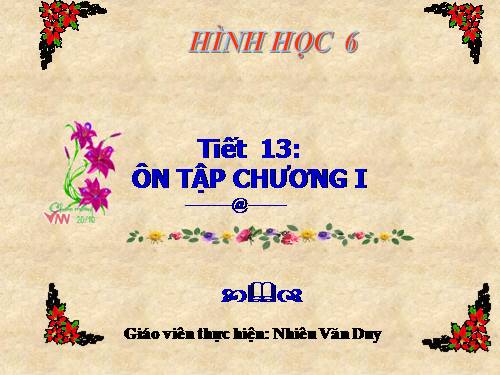 Ôn tập Chương I. Đoạn thẳng