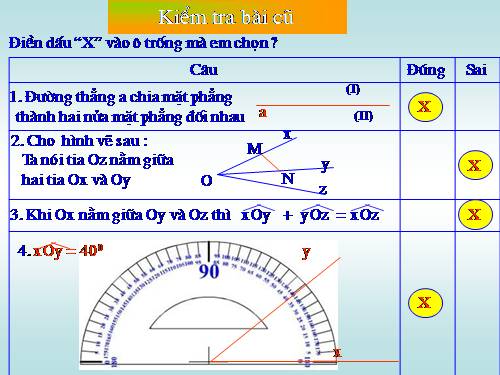 Chương II. §5. Vẽ góc cho biết số đo