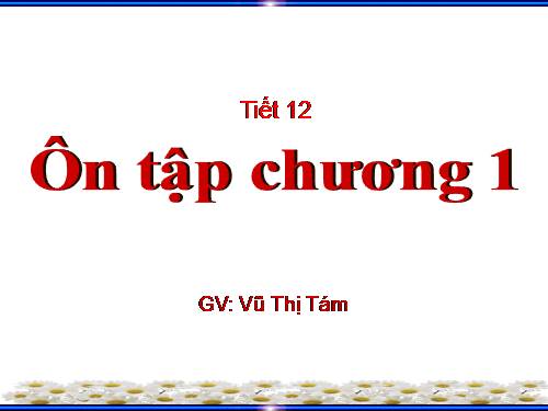 Ôn tập Chương I. Đoạn thẳng