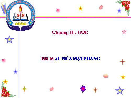 Chương II. §1. Nửa mặt phẳng