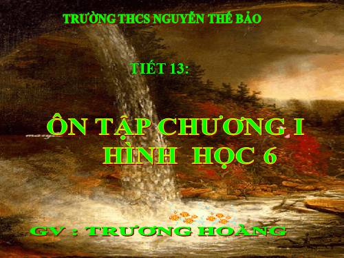 Ôn tập Chương I. Đoạn thẳng