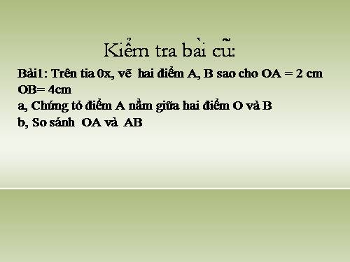 Chương I. §10. Trung điểm của đoạn thẳng