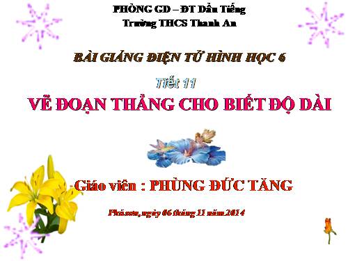 Chương I. §9. Vẽ đoạn thẳng cho biết độ dài