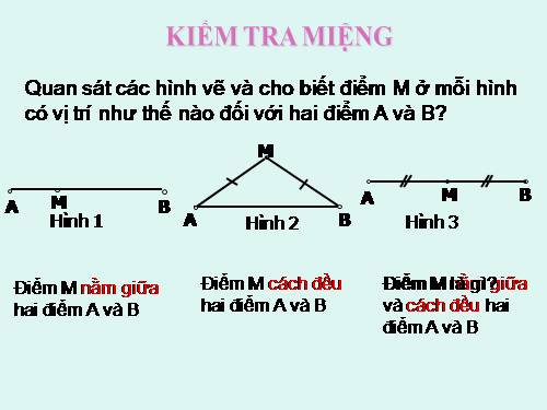 Chương I. §10. Trung điểm của đoạn thẳng