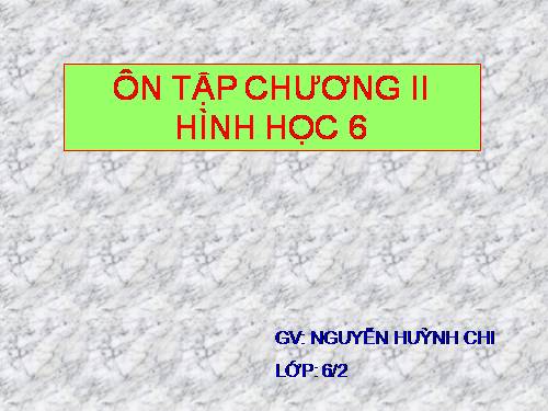 Ôn tập Chương II. Góc