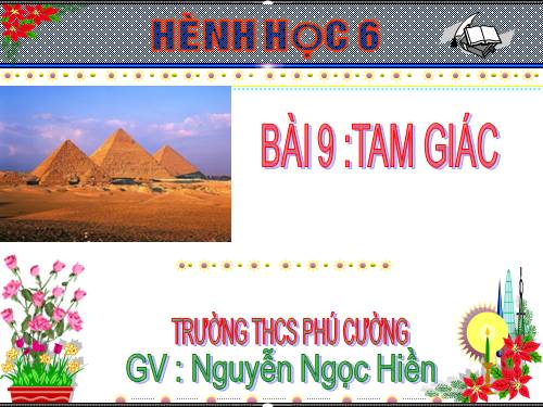 Chương II. §9. Tam giác