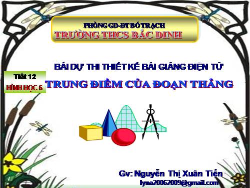 Chương I. §10. Trung điểm của đoạn thẳng