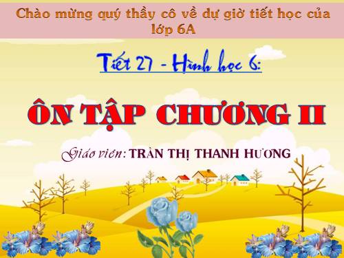 Ôn tập Chương II. Góc