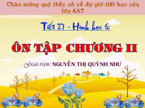 Ôn tập Chương II. Góc