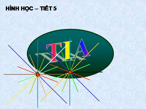 Chương I. §5. Tia